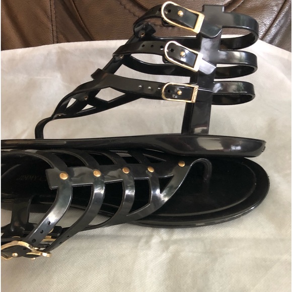 Jimmy Choo Lance Flat Jelly Sandals, size 8 - Picture 1 of 4